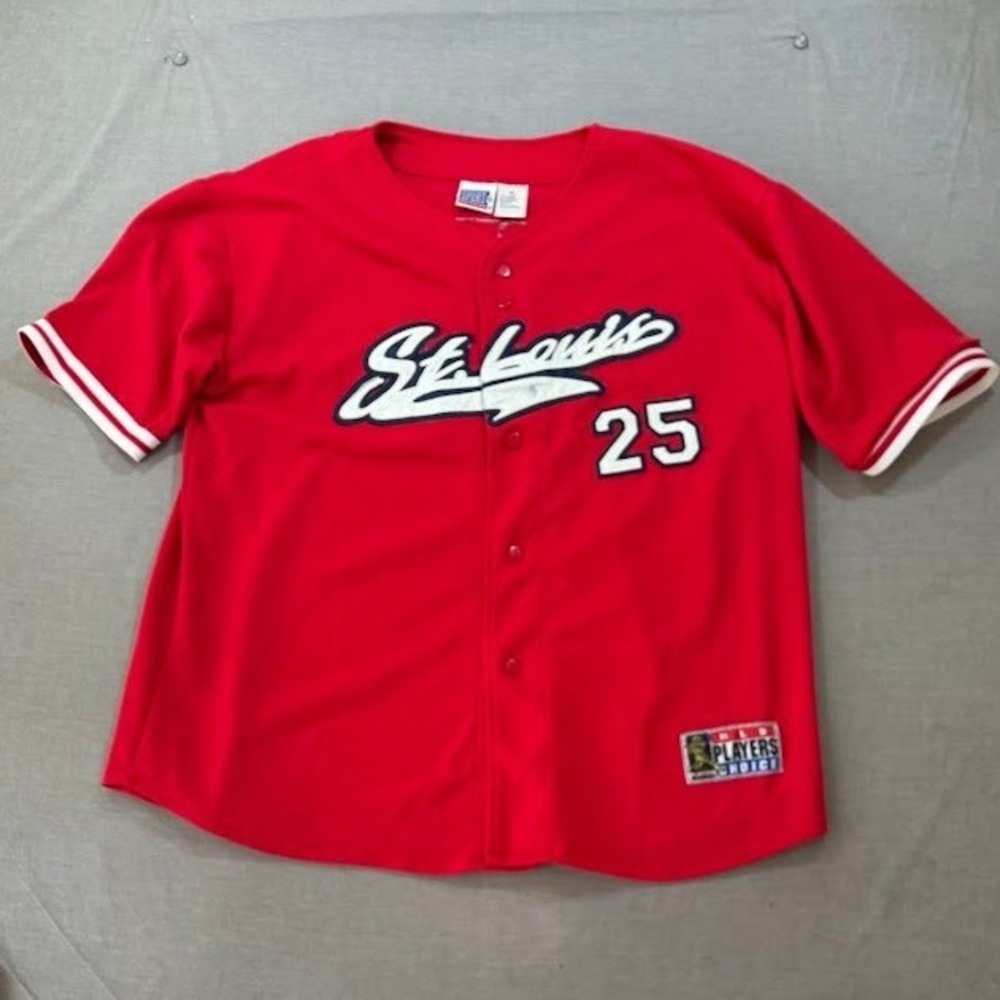 St Louis Cardinals Baseball Jersey Red Mark McGwire MLB‎ Players Choice Mens XL